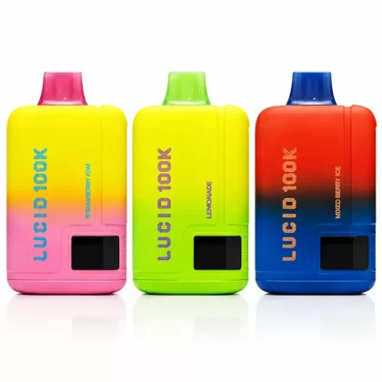 Lucid Nomz 100K Disposable Vape (5%, 100000 Puffs) - Blueberry Cakes, Blueberry Raspberry (93F838)