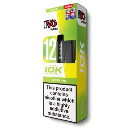 Lemon Lime Pro 12 Refill Pod by IVG - Ecigarettedirect Co