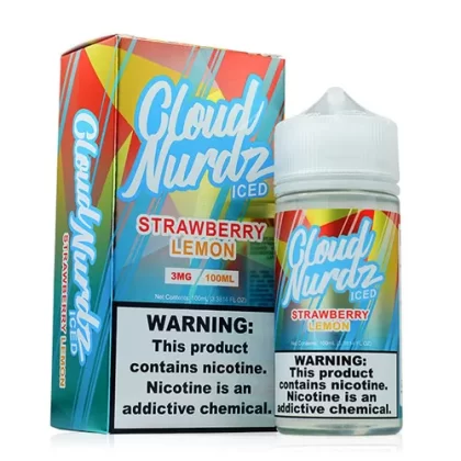 Sale $11 – Strawberry Lemon Iced by Cloud Nurdz E-Liquid