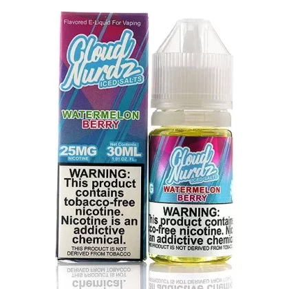 Watermelon Berry Iced Salt – Cloud Nurdz E-Juice
