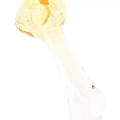 Small Color-Changing Striped Glass Hand Pipe “Shift Stick” – Assorted Colors