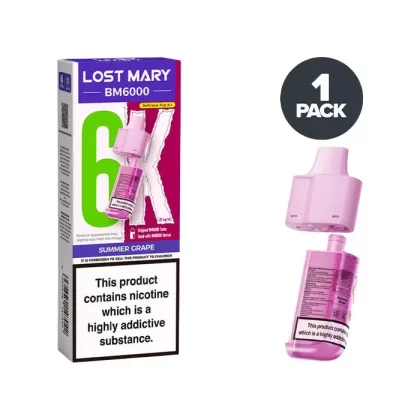 Summer Grape Lost Mary BM6000 Refill Pack - Ecigdepot