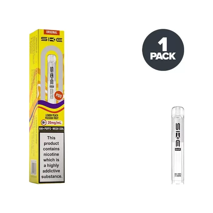 Lemon Peach Passionfruit SKE Bar 600 Prefilled Pods
