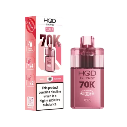 HQD Glow Air 70K Puff Prefilled Pod Vape kit – Box of 5