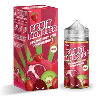 STRAWBERY KIWI POMEGRANATE E LIQUID BY FRUIT MONSTER 100ML 75VG