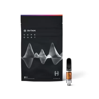 THC Vape Cartridge – Rythm Live Resin Carts 1gram 83%THC - Living Legend - Sativa, Animal Face - Indica
