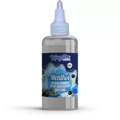 Kingston E-liquids Menthol 500ml Shortfill - Black Grape lime Bubblegum Menthol / No