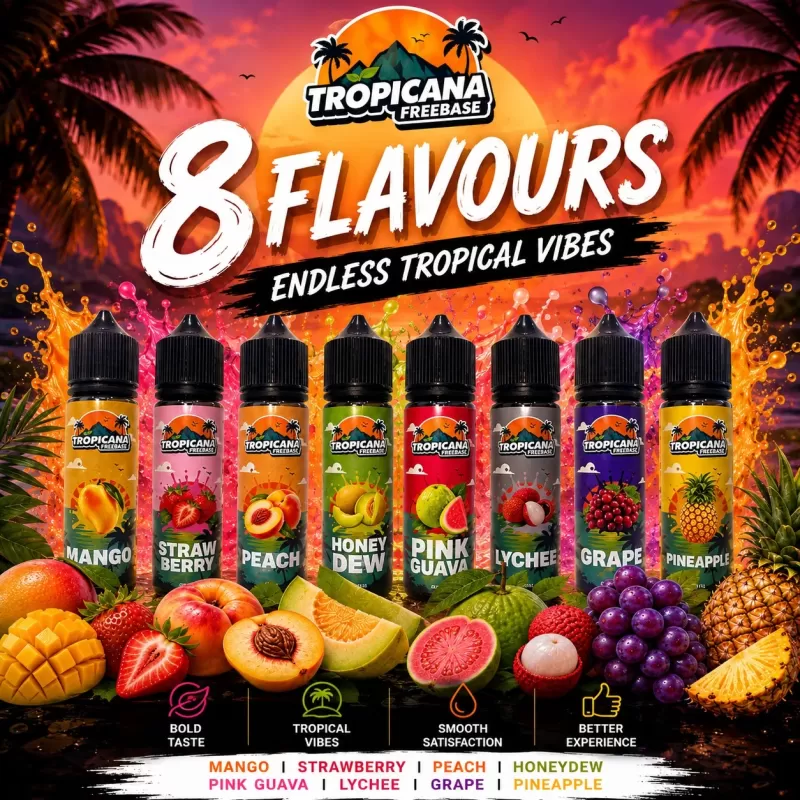Tropicana Freebase 60ml - Strawberry, Mango - Image 2