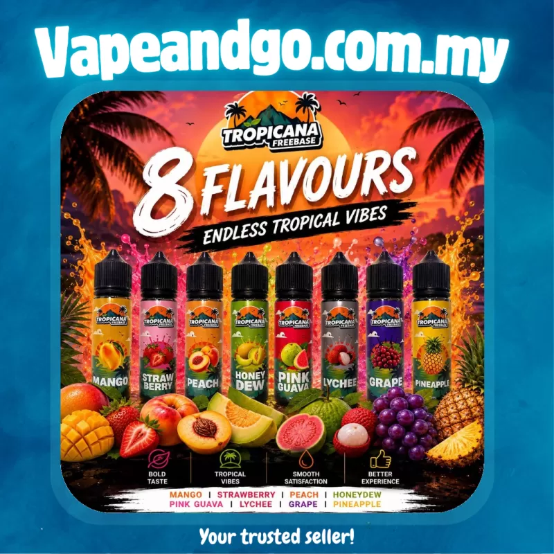Tropicana Freebase 60ml - Strawberry, Mango - Image 3