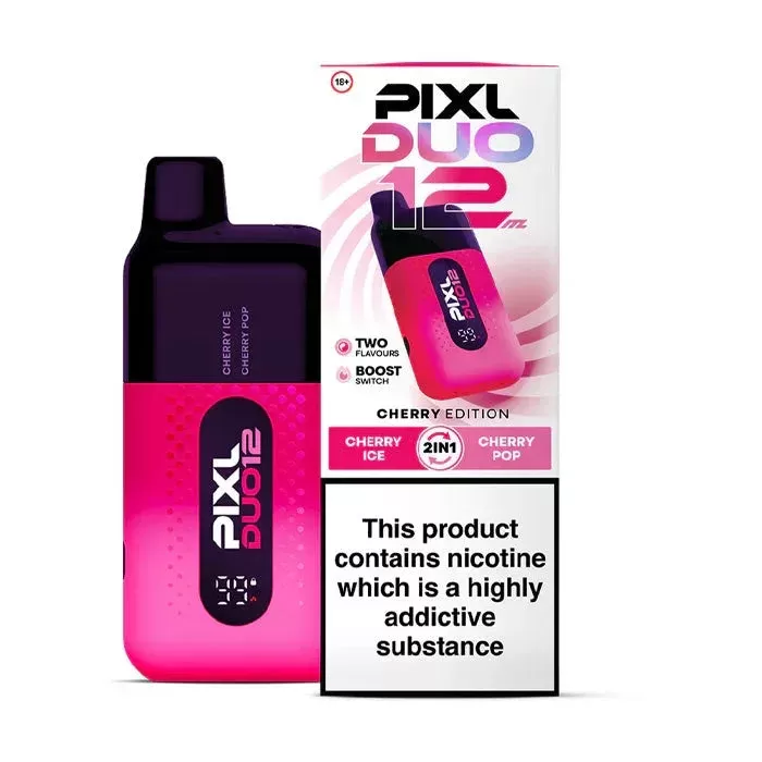 Pixl Duo 12 Prefilled Pod Vape Kit - Cherry Edition - Image 2