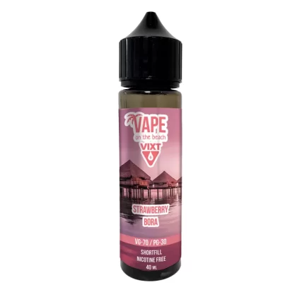 Vixt Beach Strawberry Bora 40ml – vape juice utan nikotin