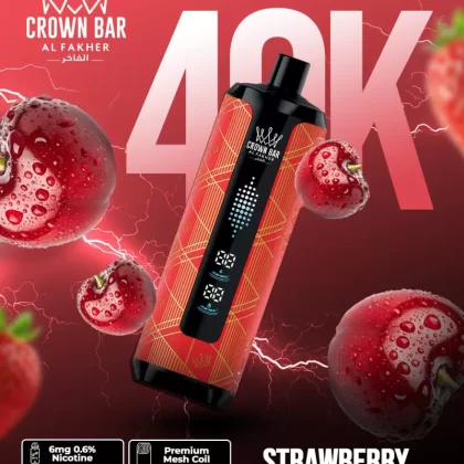 Al Fakher Crown Bar Mega Max 40K - Strawberry Punch - Vapesonline