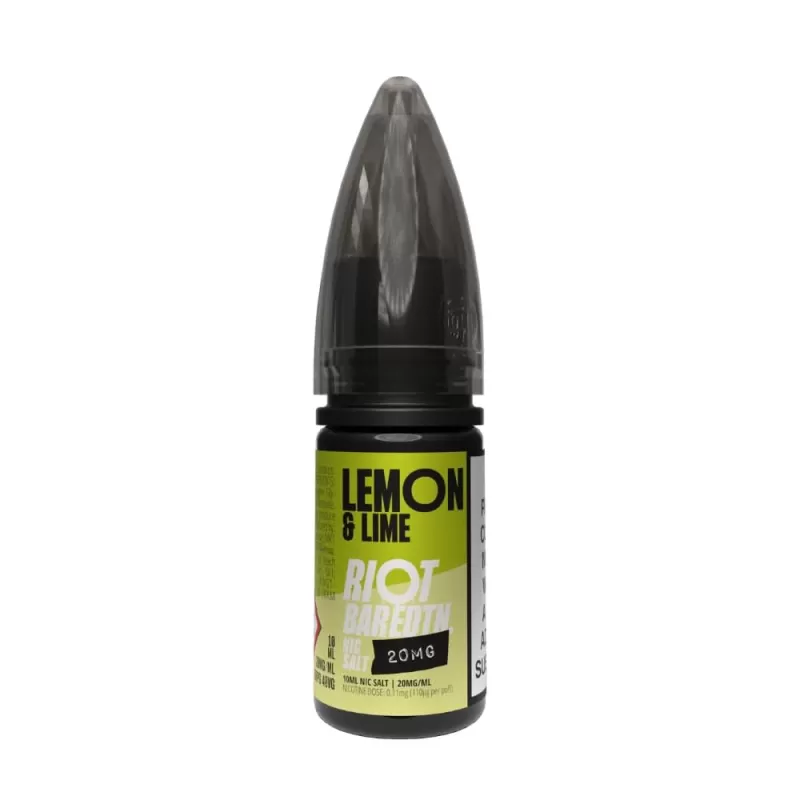 Lemon and Lime Nic Salt E-Liquid Bar Edition by Riot Squad (10ml) - 20mg