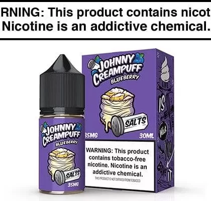 BLUEBERRY BY JOHNNY CREAMPUFF SALTS 30ML - Vapejuice