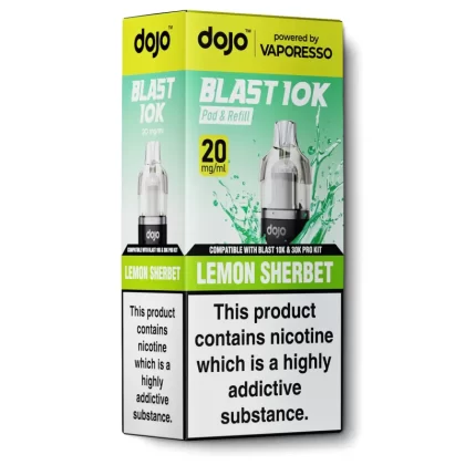 Lemon Sherbet Pod & Refill by Dojo Blast 10k - 20 mg/ml (CAE712)