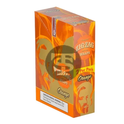 Zig Zag Wraps Premium Orange 25 Packs of 2 - Vape Store