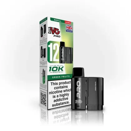 Green Fruits IVG Pro 12 Refill Pods (Pack of 5) – 20mg Nic Salt