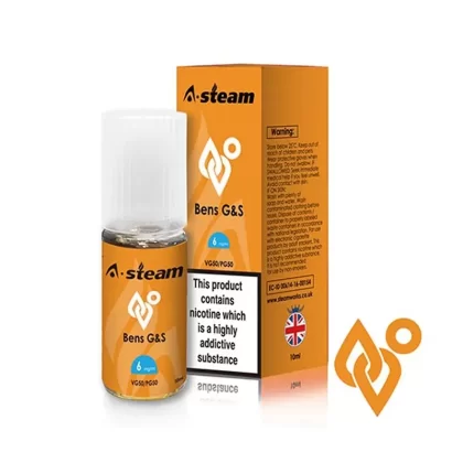 Bens G & S 50/50 Eliquid 10ml by Steam