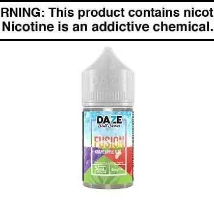 GRAPE APPLE ALOE ICED BY 7 DAZE FUSION SALT 15ML/30ML - Vapejuice