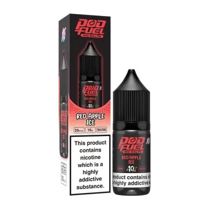 Red Apple Ice 10ml Nic Salt E-liquid by Pod Fuel - Eliquidsupply