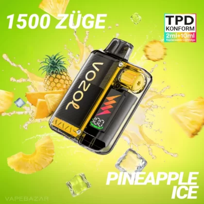 Vozol Vista Plug – Pineapple Ice Starter Kit - Pod Kit; La Fume; 2ml + 10ml
