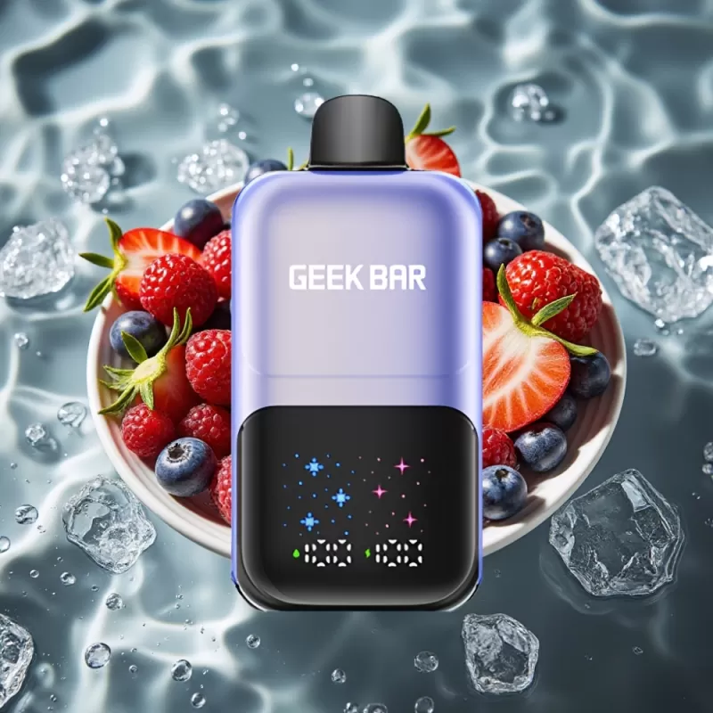 GEEK BAR 2GO 20ml 50000 Puffs Dual Tank Rechargeable Disposable Vape Pen Mixed Berries Ice - Bangvapeaustralia