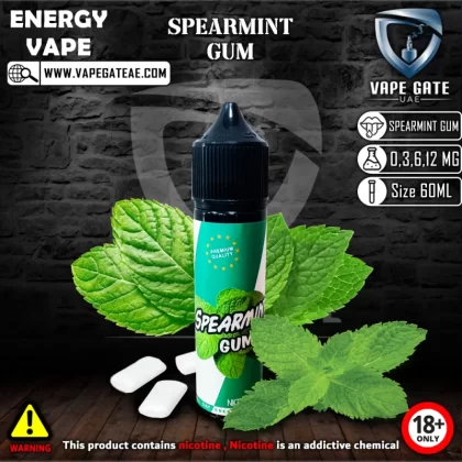 Spearmint Gum - by Energy Vape 60ml E Juice - 60 ml / 6 mg