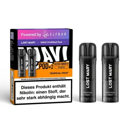 Elfbar Lost Mary WAVI – Prefilled Pod – Tropical Fruit - Passionsfrucht / Ananas / Papaya / Mango