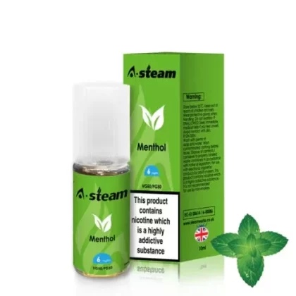 Menthol A-Steam 10ml Premium Vape Juice – Pack of 10 Bottles