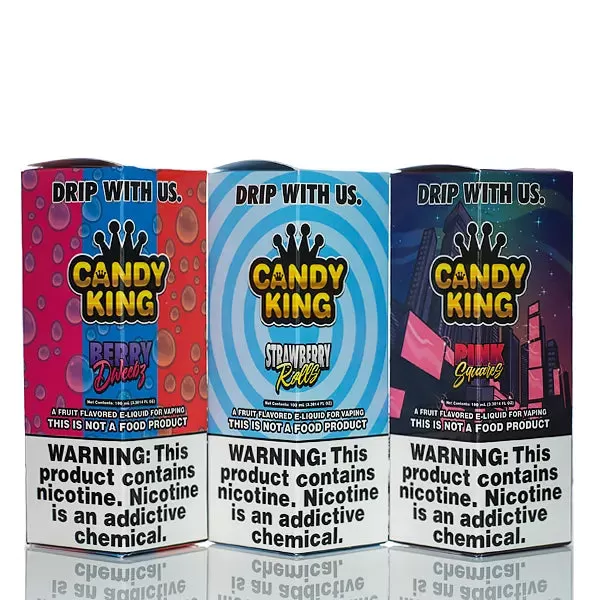 Candy King - No Nicotine Vape Juice - 100ml - Blue Razz Bubblegum