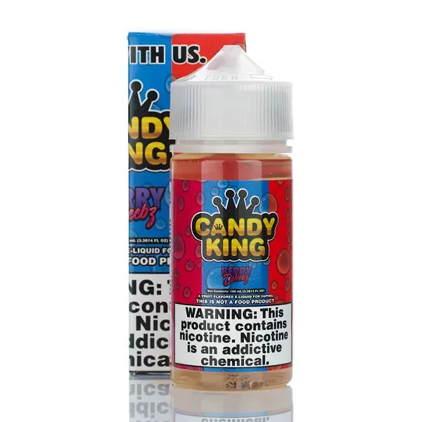 Candy King - No Nicotine Vape Juice - 100ml - Blue Razz Bubblegum - Image 2