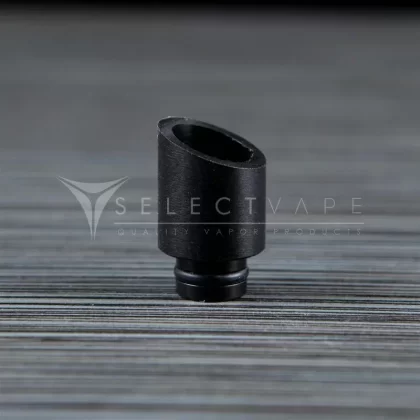 Slanted Polycarbonate Black Wide Bore Drip Tip