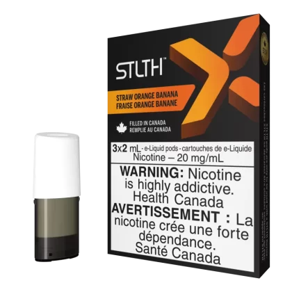 STLTH X Pod Pack - Straw Orange Banana - 20 mg/mL (promo)(wholeseller) - Excise ON, 20 mg/mL - ON (A0DCC8)