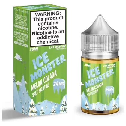 Ice Monster Salt Nic Premium E-Liquid 30ml - Strawmelon Apple / 48mg