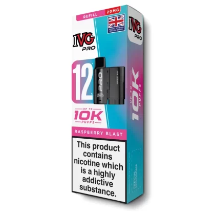 Raspberry Blast Pro 12 Refill Pod by IVG - 20 mg/ml (08B3EF)