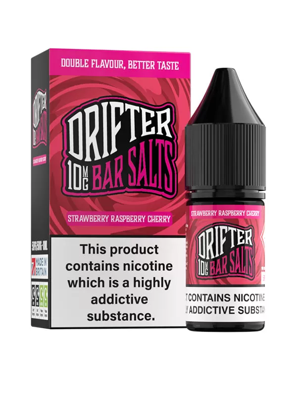 Strawberry Raspberry Cherry Drifter Bar Salts E-Liquid - 20mg