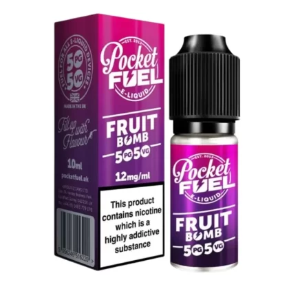 Fruit Bomb 50/50 E-Liquid by Pocket Fuel (10ml) - Vapekit Co
