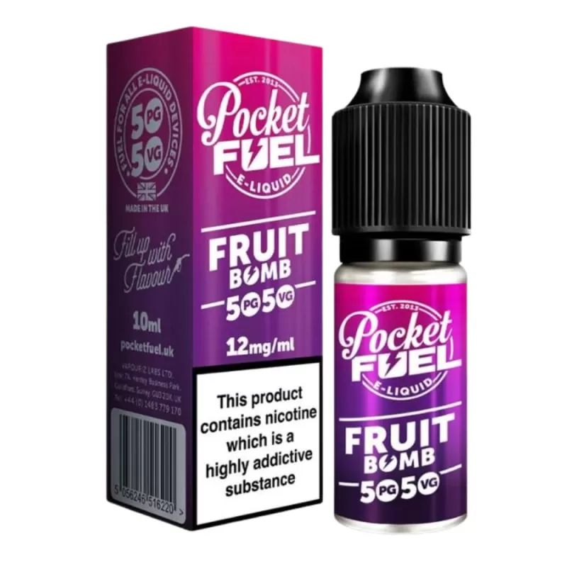 Fruit Bomb 50/50 E-Liquid by Pocket Fuel (10ml) - Vapekit Co