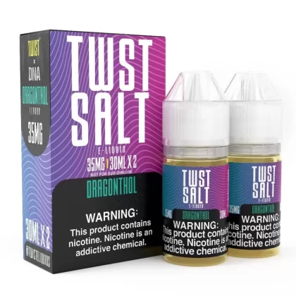 Twist e-Liquids Salt Dragonthol eJuice - 60mL (2x30mL); Vape Product, Vape Product