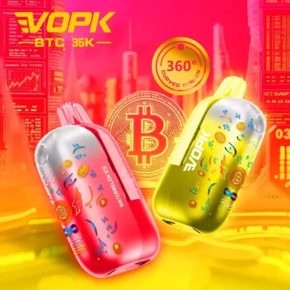 VOPK BTC 35K | smart screen, 35000 puffs, dual mesh, adjustable airflow, bulk disposable vape - Aiviouvapes