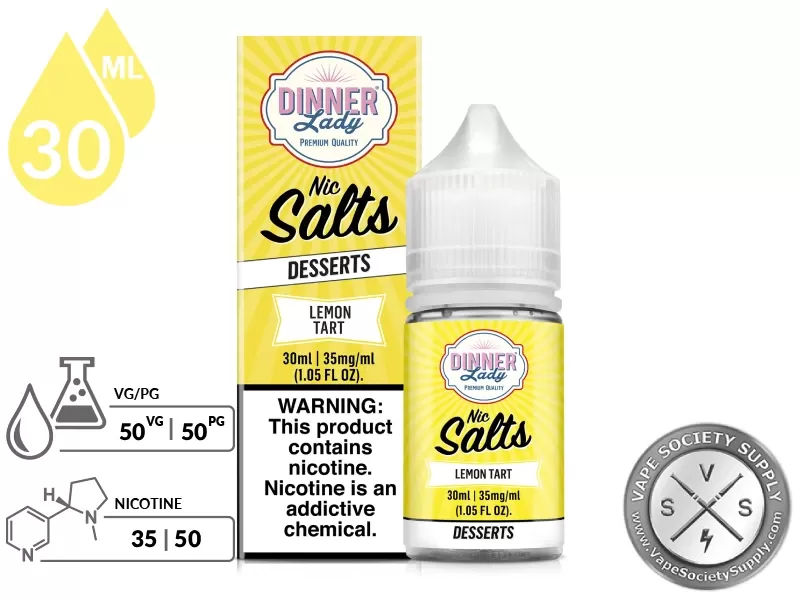 Lemon Tart DINNER LADY SALT 30ml - Image 2