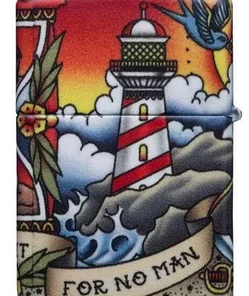 Zippo Lighter – Nautical Tattoo Design