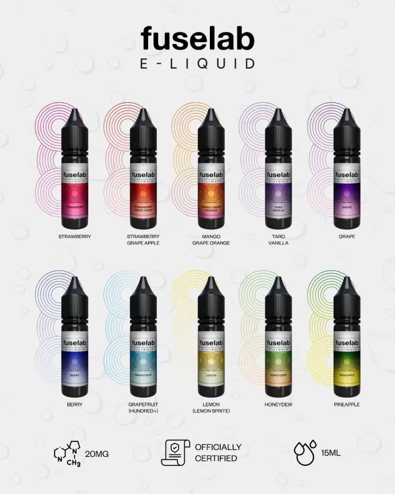 Fuselab E-Liquid 15ml 20mg Akta 852 Registered - Vapeandgo Com My - Image 2