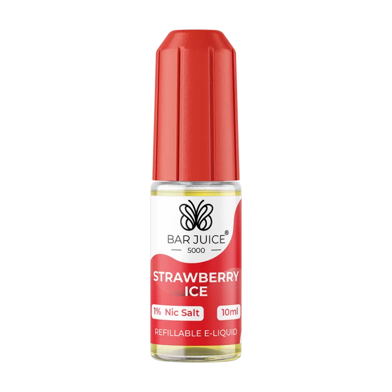 Strawberry Ice Nic Salt by Bar Juice 5000 - 5mg - Vape Product (02F7FE)