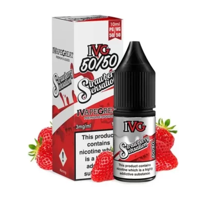 Strawberry Sensation 50/50 E-Liquid by IVG