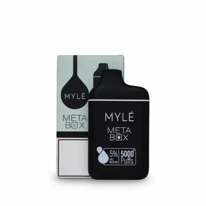 MYLE Meta Box 5K Disposable Vape – 5000 Puffs - Georgia Peach, Grape Mint