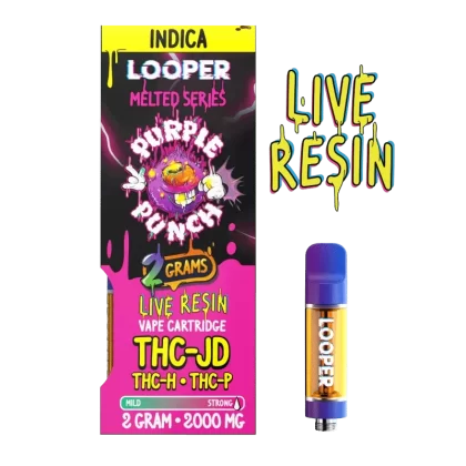 Melted Series 2g Cartridge: Purple Punch by Looper Vape - Vape Store