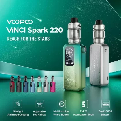 Voopoo VINCI Spark 220 Watt Kit - Space Blue, Tech Silver