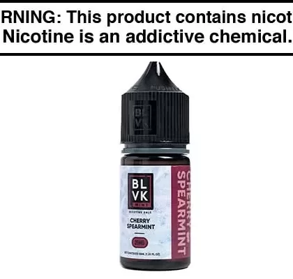 CHERRY SPEARMINT ICE BY BLVK MINT SALT 30ML - Vapejuice