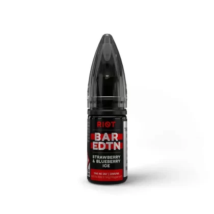 STRAWBERRY & BLUEBERRY ICE RIOT BAR EDTN NICOTINE SALT E-LIQUID BY RIOT SQUAD